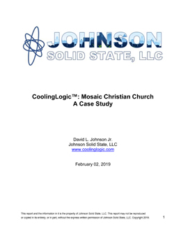First CIP of CoolingLogic™ 