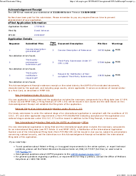 3rd party pre-issuance submission documents relating to the USPTO