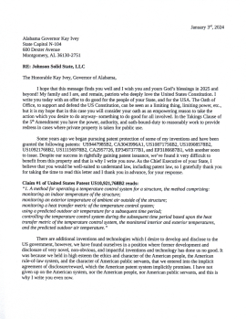 CoolingLogic™ USPS Certified First Class mail sent to all 50 United States Governors
