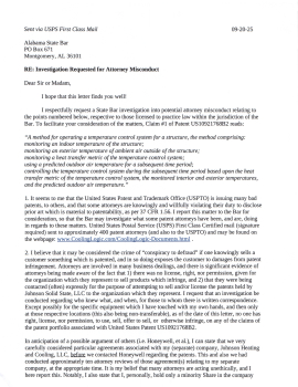 Letters to State Bar Associations